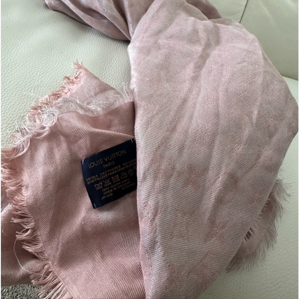 Authentic Pink Louis Vuitton scarf 💕 - Picture 6 of 15